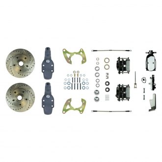 The Right Stuff® - Drum-to-Disc Drilled and Slotted Front Brake Conversion Kit