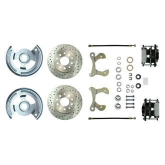 The Right Stuff® - Drum-to-Disc Drilled and Slotted Front Brake Conversion Kit