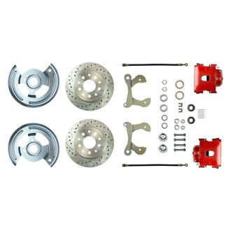 The Right Stuff® - Drum-to-Disc Drilled and Slotted Front Brake Conversion Kit