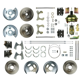 The Right Stuff® - Drum-to-Disc Plain Front and Rear Brake Conversion Kit