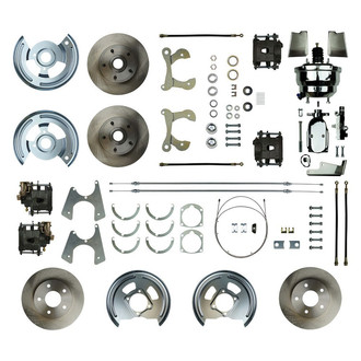 The Right Stuff® - Drum-to-Disc Plain Front and Rear Brake Conversion Kit