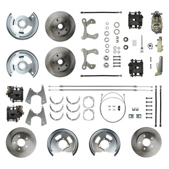 The Right Stuff® - Drum-to-Disc Plain Front and Rear Brake Conversion Kit