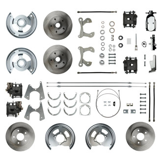 The Right Stuff® - Drum-to-Disc Plain Front and Rear Brake Conversion Kit