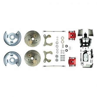 The Right Stuff® - Drum-to-Disc Drilled and Slotted Front Brake Conversion Kit