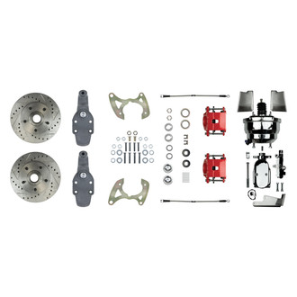 The Right Stuff® - Drum-to-Disc Drilled and Slotted Front Brake Conversion Kit