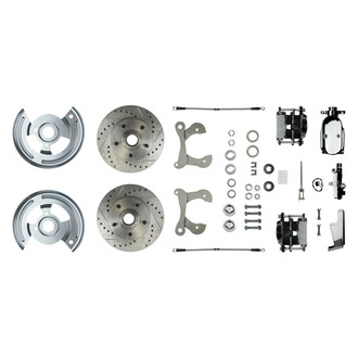 The Right Stuff® - Drum-to-Disc Drilled and Slotted Front Brake Conversion Kit