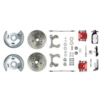 The Right Stuff® - Drum-to-Disc Drilled and Slotted Front Brake Conversion Kit
