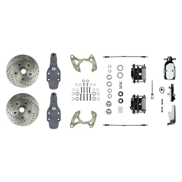  Right Stuff® - Drum-to-Disc Drilled and Slotted Front Brake Conversion Kit