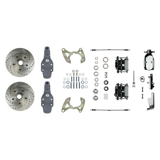 The Right Stuff® - Drum-to-Disc Drilled and Slotted Front Brake Conversion Kit