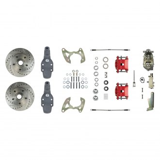 The Right Stuff® - Drum-to-Disc Drilled and Slotted Front Brake Conversion Kit
