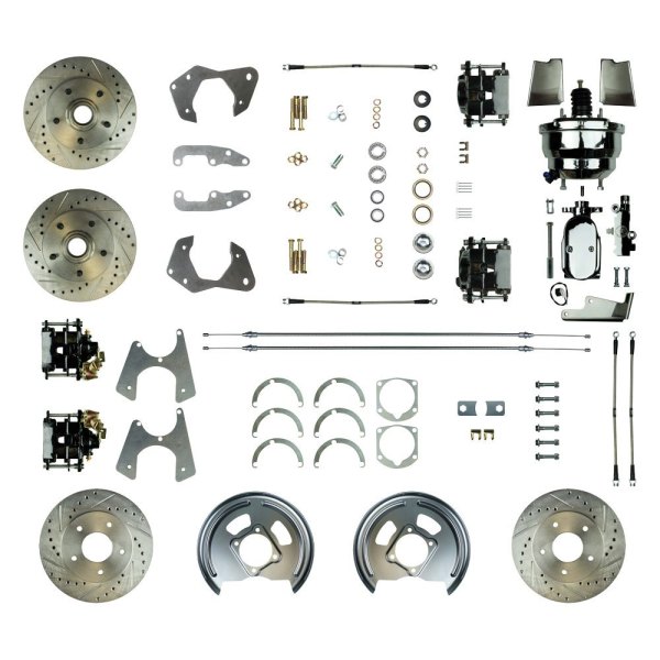  Right Stuff® - Drum-to-Disc Drilled and Slotted Front and Rear Brake Conversion Kit