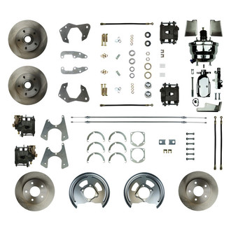 The Right Stuff® - Drum-to-Disc Plain Front and Rear Brake Conversion Kit