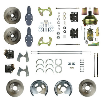 The Right Stuff® - Drum-to-Disc Plain Front and Rear Brake Conversion Kit