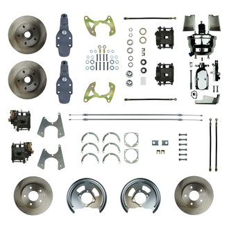 The Right Stuff® - Drum-to-Disc Plain Front and Rear Brake Conversion Kit