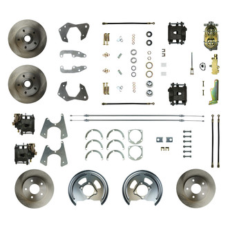 The Right Stuff® - Drum-to-Disc Plain Front and Rear Brake Conversion Kit