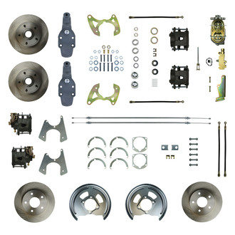 The Right Stuff® - Drum-to-Disc Plain Front and Rear Brake Conversion Kit