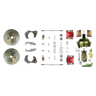 The Right Stuff® - Drum-to-Disc Drilled and Slotted Front Brake Conversion Kit