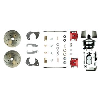 The Right Stuff® - Drum-to-Disc Drilled and Slotted Front Brake Conversion Kit