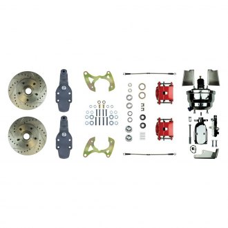 The Right Stuff® - Drum-to-Disc Drilled and Slotted Front Brake Conversion Kit
