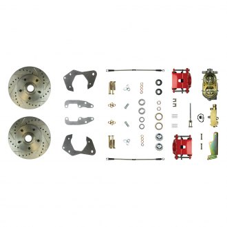 The Right Stuff® - Drum-to-Disc Drilled and Slotted Front Brake Conversion Kit