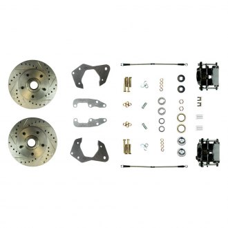 The Right Stuff® - Drum-to-Disc Drilled and Slotted Front Brake Conversion Kit
