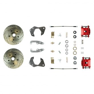 The Right Stuff® - Drum-to-Disc Drilled and Slotted Front Brake Conversion Kit