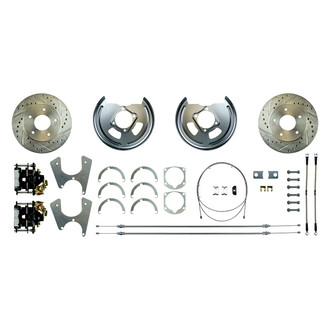 The Right Stuff® - Drum-to-Disc Drilled and Slotted Rear Brake Conversion Kit