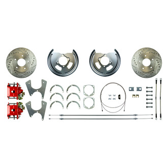 The Right Stuff® - Drum-to-Disc Drilled and Slotted Rear Brake Conversion Kit