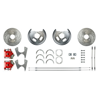 The Right Stuff® - Drum-to-Disc Drilled and Slotted Rear Brake Conversion Kit