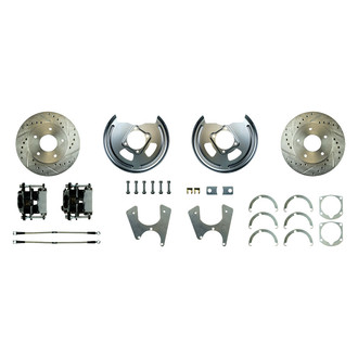 The Right Stuff® - Drum-to-Disc Drilled and Slotted Rear Brake Conversion Kit