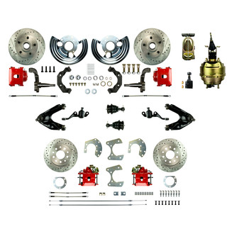 The Right Stuff® - Drum-to-Disc Drilled and Slotted Front and Rear Brake Conversion Kit