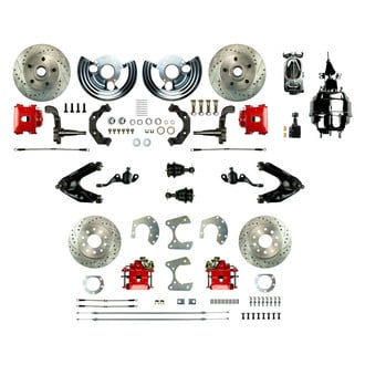 The Right Stuff® - Drum-to-Disc Drilled and Slotted Front and Rear Brake Conversion Kit