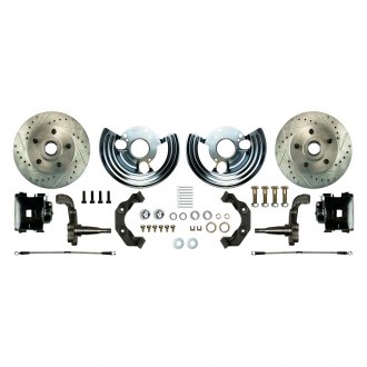 The Right Stuff® - Drum-to-Disc Drilled and Slotted Front Brake Conversion Kit
