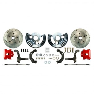 The Right Stuff® - Drum-to-Disc Drilled and Slotted Front Brake Conversion Kit