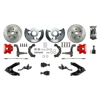 The Right Stuff® - Drum-to-Disc Drilled and Slotted Front Brake Conversion Kit