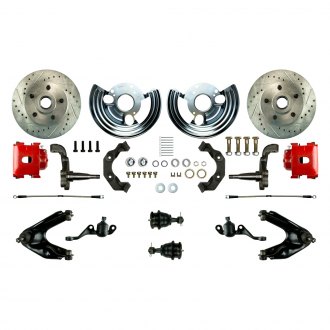 The Right Stuff® - Drum-to-Disc Drilled and Slotted Front Brake Conversion Kit