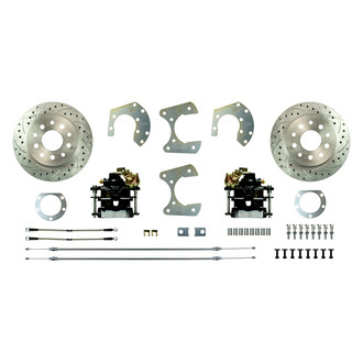 The Right Stuff® - Drum-to-Disc Drilled and Slotted Rear Brake Conversion Kit