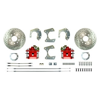 The Right Stuff® - Drum-to-Disc Drilled and Slotted Rear Brake Conversion Kit