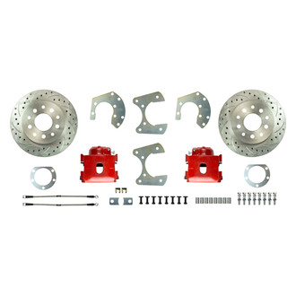 The Right Stuff® - Drum-to-Disc Drilled and Slotted Rear Brake Conversion Kit