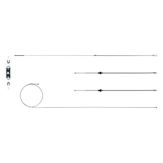 The Right Stuff® - Mild Steel Parking Brake Cable Set