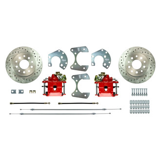 The Right Stuff® - Drum-to-Disc Drilled and Slotted Rear Brake Conversion Kit