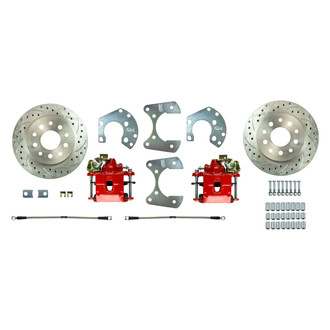 The Right Stuff® - Drum-to-Disc Drilled and Slotted Rear Brake Conversion Kit