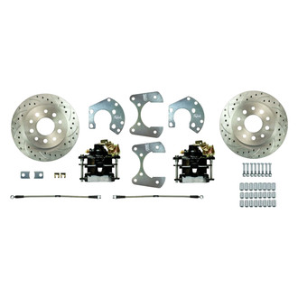 The Right Stuff® - Drum-to-Disc Drilled and Slotted Rear Brake Conversion Kit