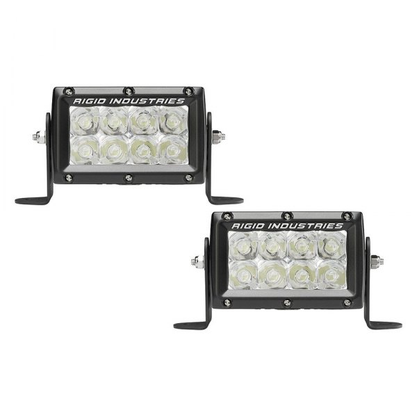Rigid Industries® - E-Series E-Mark 4" 30W Dual Row Spot Beam LED Light Bar, Front View