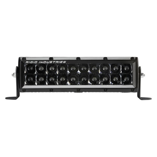 Rigid Industries® - E-Series Pro Midnight Edition 10" 121W Dual Row Spot Beam LED Light Bar, Front View