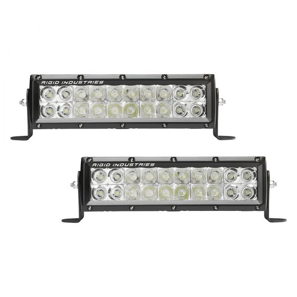Rigid Industries® - E-Series E-Mark 10" 65W Dual Row Combo Spot/Flood Beam LED Light Bar, Front View