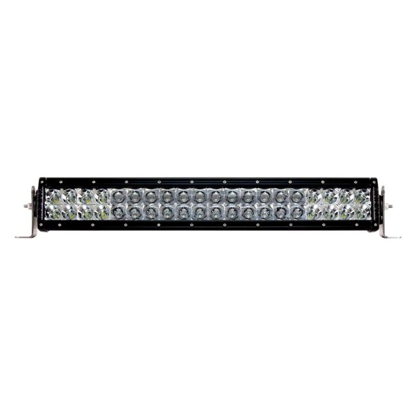 Rigid Industries® - E-Series 20" 110W Dual Row Combo Spot/Flood Beam Amber LED Light Bar, Front View