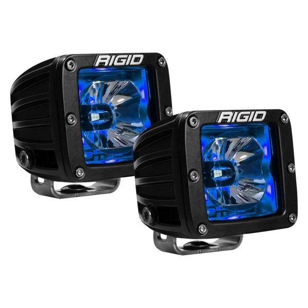 Rigid Industries® - Radiance Series 3"x3" 2x15W Broad Spot Beam LED Pod Lights with Blue Backlight