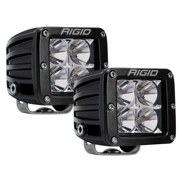 Rigid Industries® - D-Series 3"x3" 2x15.8W Flood Beam Amber LED Lights