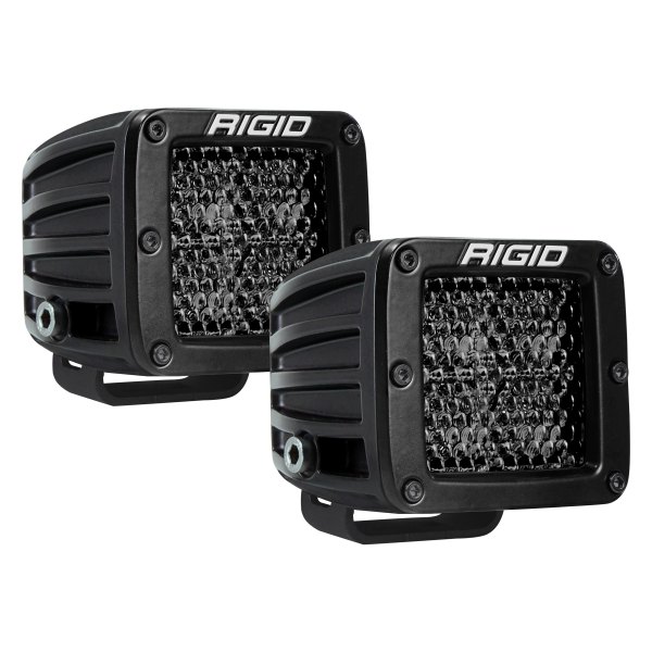 Rigid Industries® - D-Series Pro Midnight Edition 3"x3" 2x30W Spot/Diffused Beam LED Lights